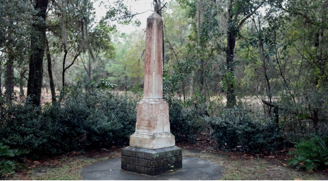 The Yellow Fever Monument at Evergreen Cemetery